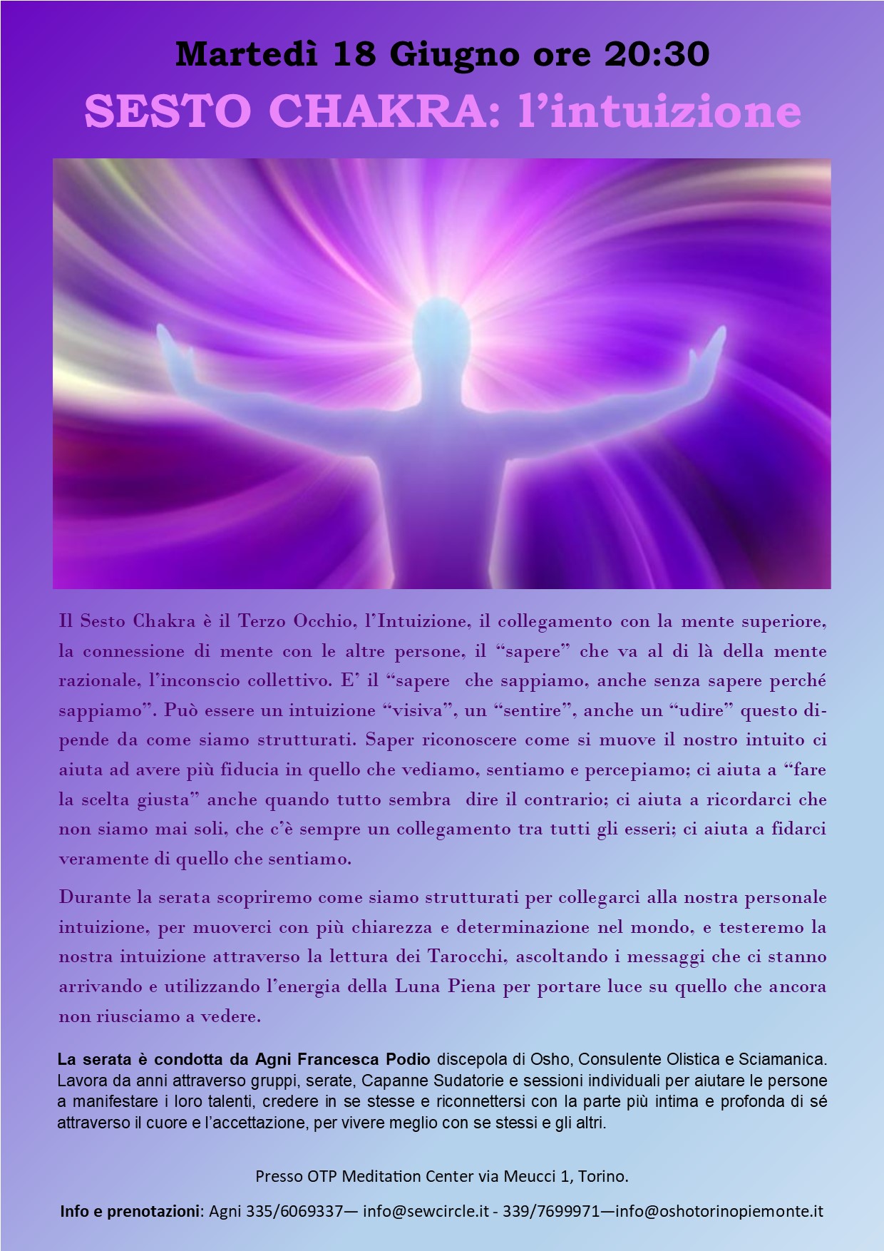 SESTO CHAKRA L'INTUIZIONE ─ con Agni